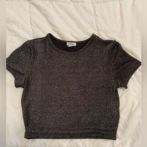 garage black sparkly top